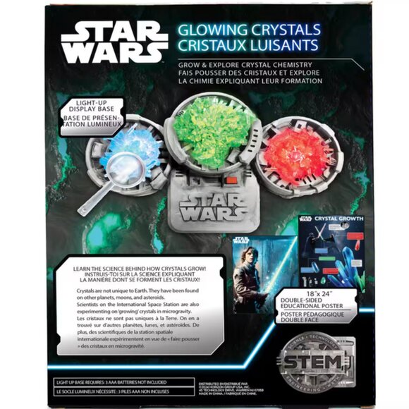 Star Wars Glowing Crystal Growing Set— Ultimate STEM experience with Stand - Picture 4 of 4